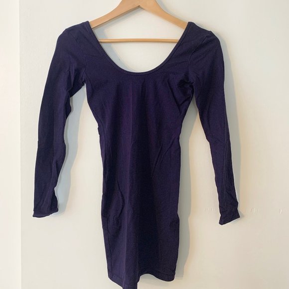 American Apparel Purple Backless BodyCon Dress Size M - Picture 1 of 2